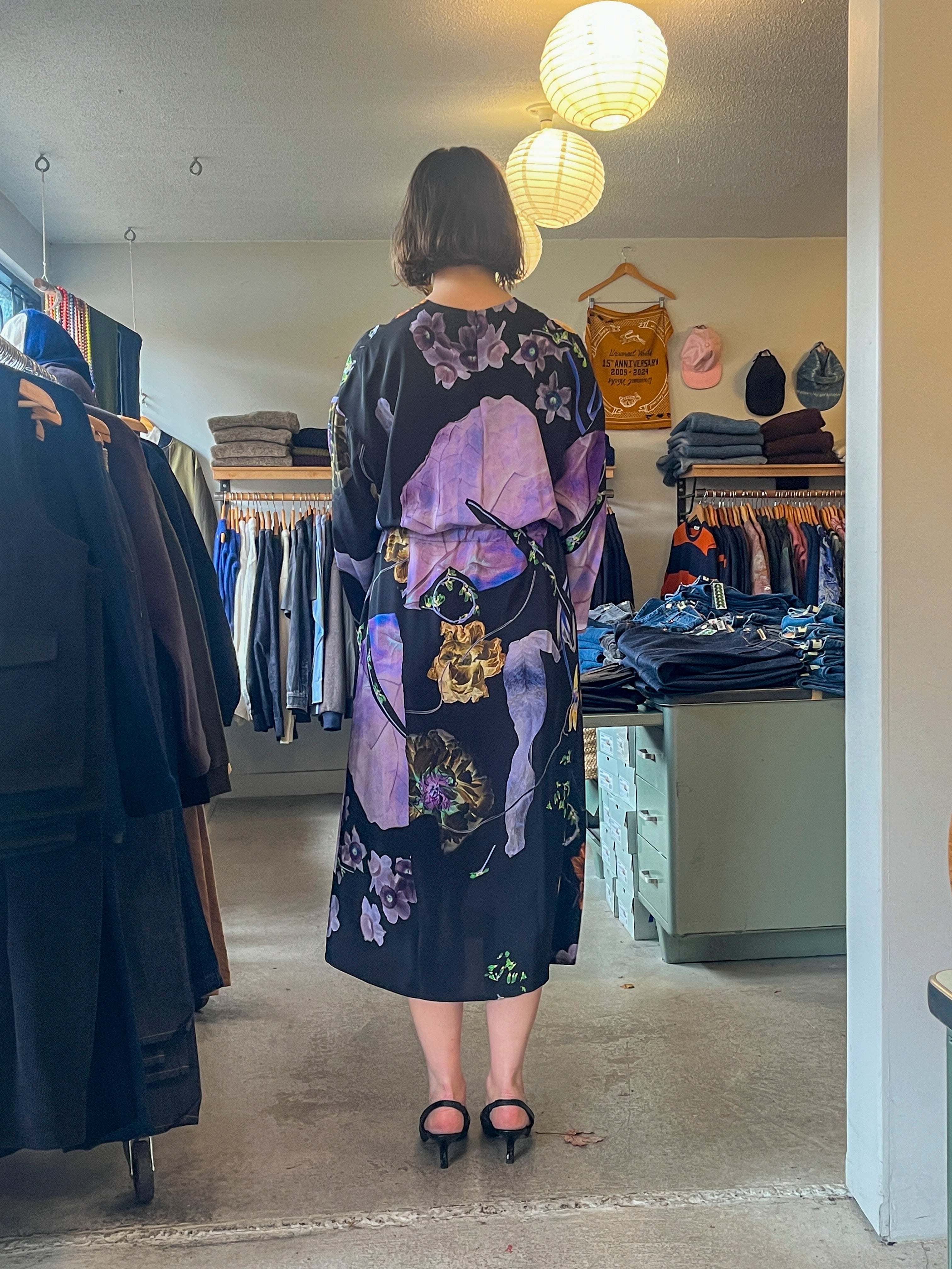 Anntian - Simple Dress - Print 07 - back