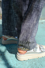 Load image into Gallery viewer, henrik Vibskov - Post Denim Pants - Blue White Blur - detail
