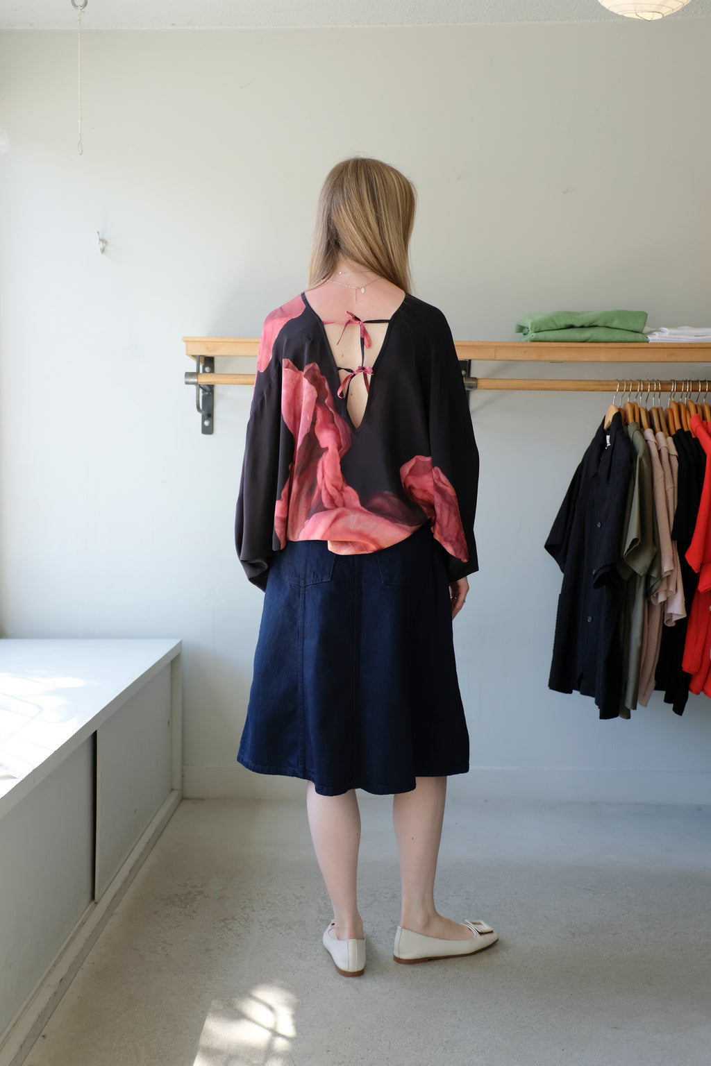 b-sides - Simone Skirt - Indigo Rinse - back