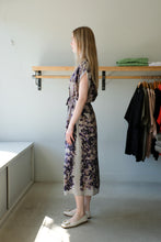 Load image into Gallery viewer, Anntian - Simple Dress - Print G (Purple Mallows) - side
