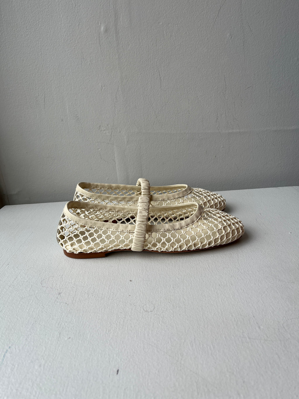 Birdie Flats - Cream/Raffia