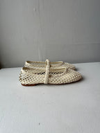 Birdie Flats - Cream/Raffia