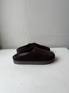 Ada Suede Clog - Dark Brown