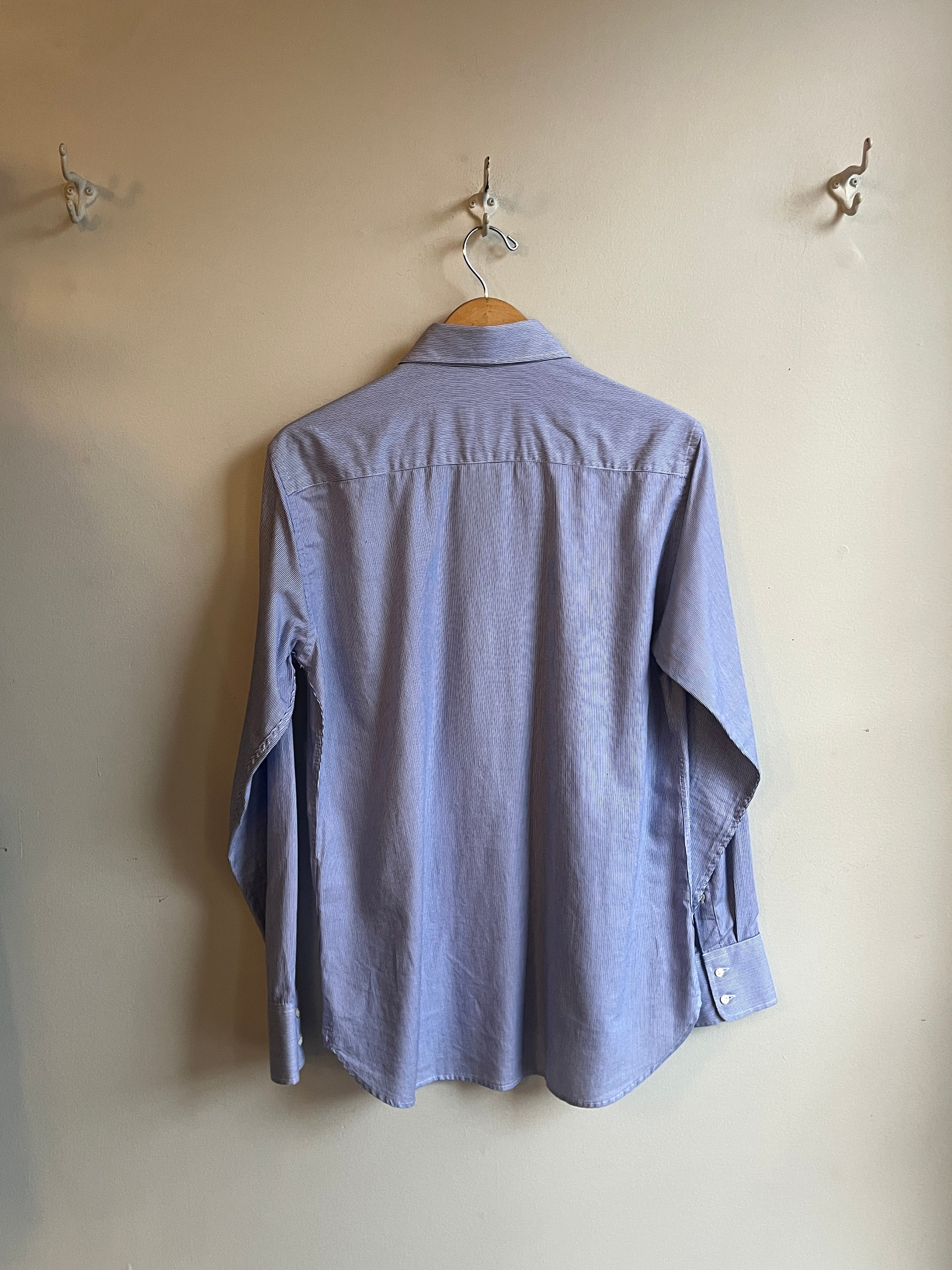 Oliver Spencer - Conduit Classic Shirt - White/Blue (Collins)