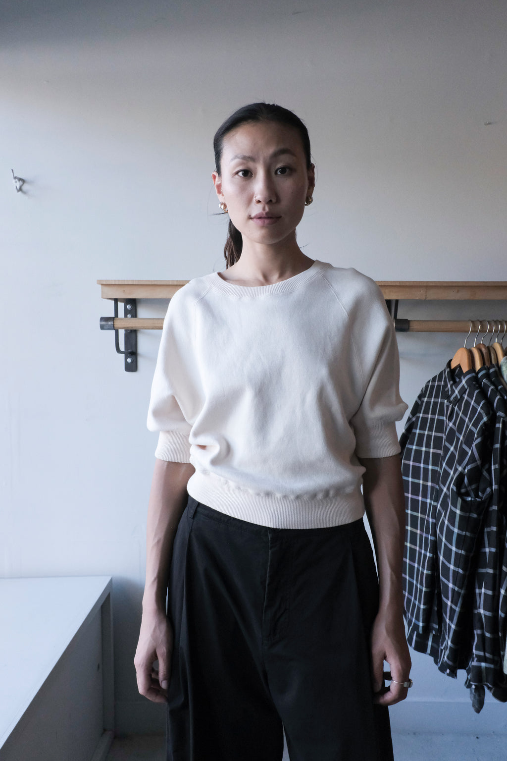 Bellerose - Anglet Crew Sweater - Milky Way- front