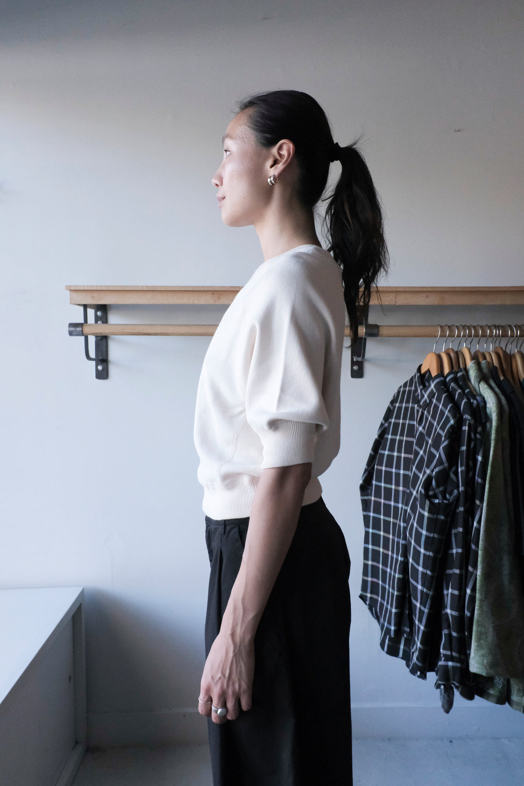 Bellerose - Anglet Crew Sweater - Milky Way- side
