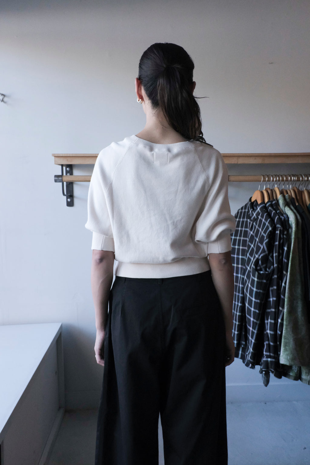 Bellerose - Anglet Crew Sweater - Milky Way- back