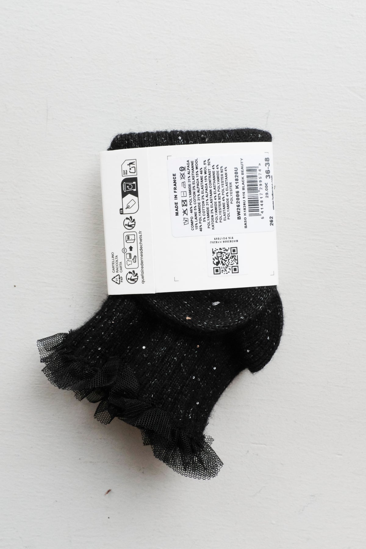 Baso Ankle Socks - Black Beauty