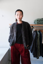 Datura Angora Cardigan - Pirate