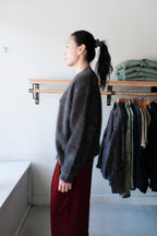 Datura Angora Cardigan - Pirate