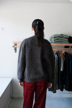 Datura Angora Cardigan - Pirate