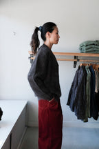 Datura Angora Cardigan - Pirate