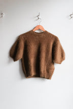 Darza Short-Sleeve Sweater - Tabac