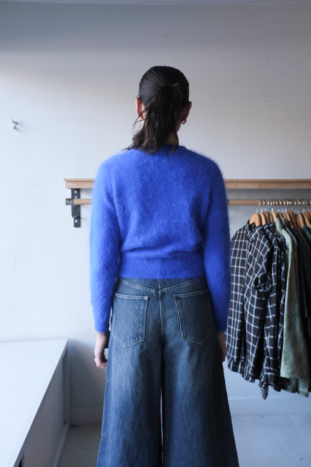 Bellerose - Datti Angora Crew Sweater - Lazuli - back