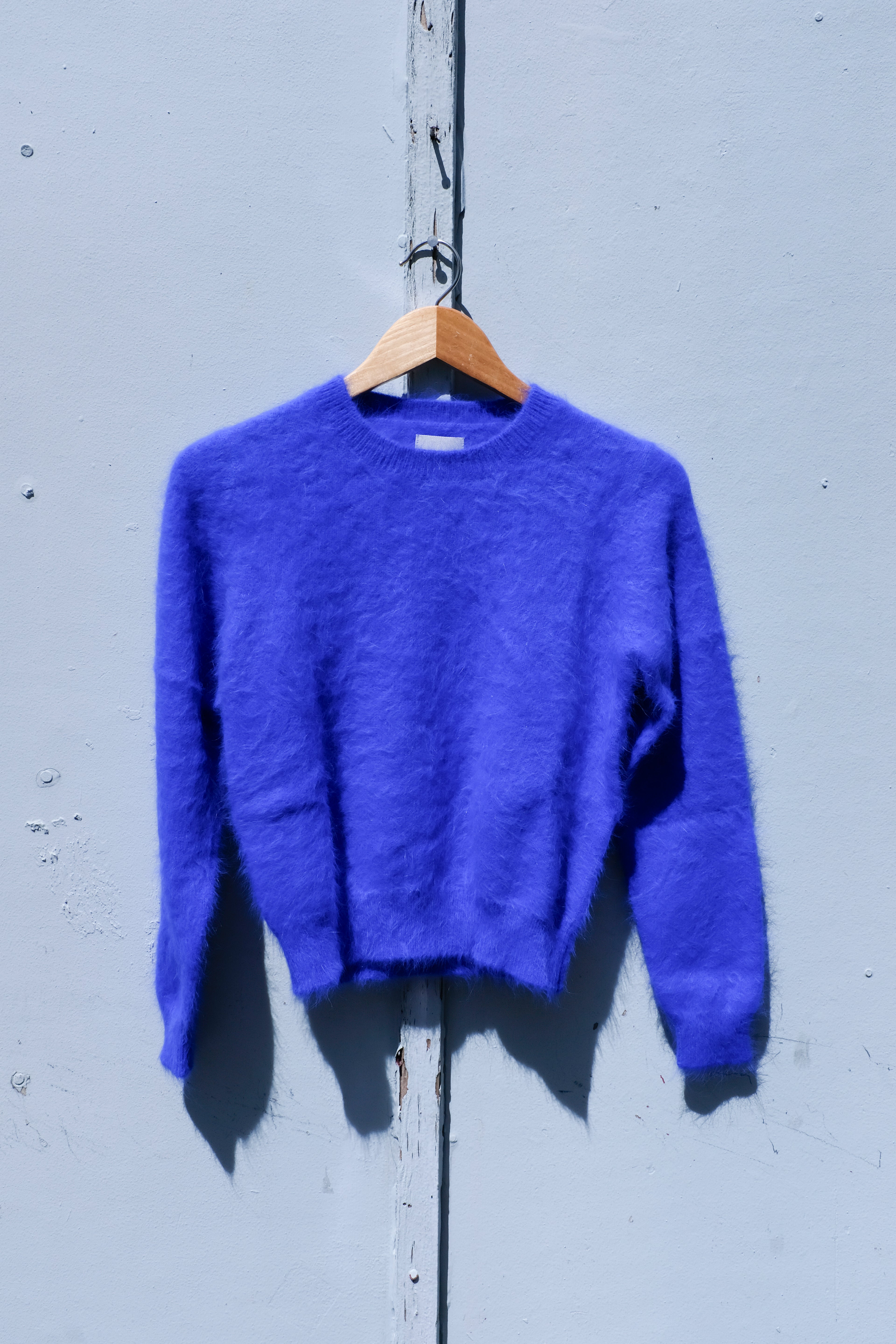 Datti Angora Crew Sweater - Lazuli