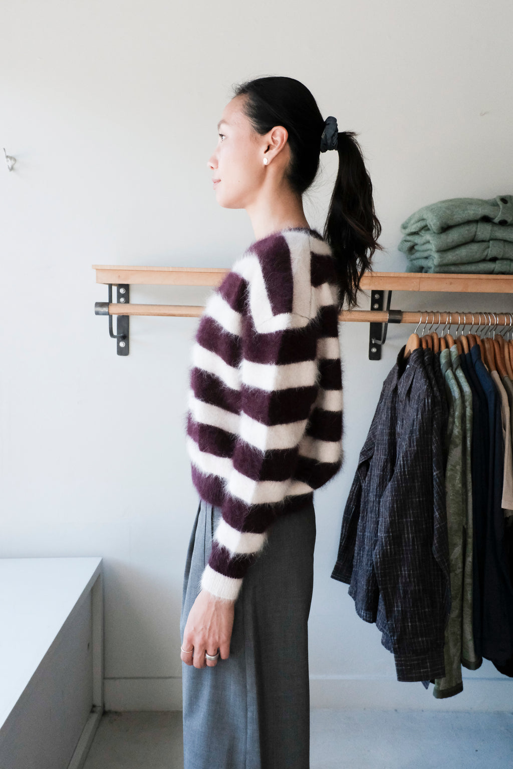 Datus Angora Sweater - Stripes