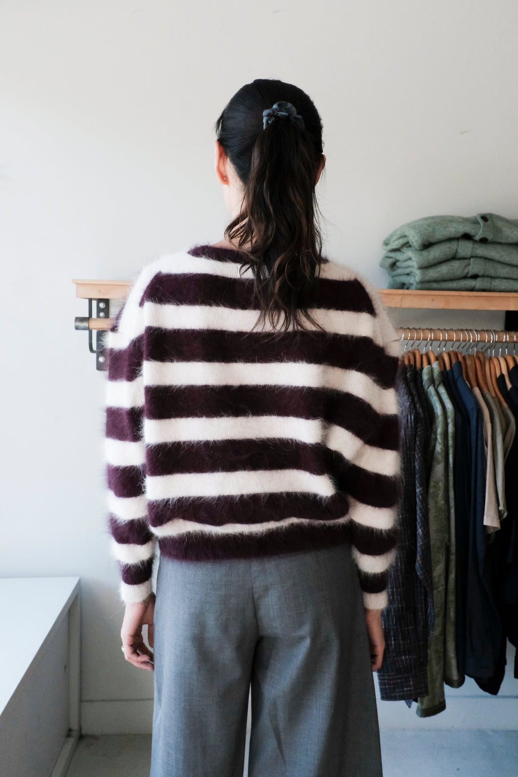 Datus Angora Sweater - Stripes