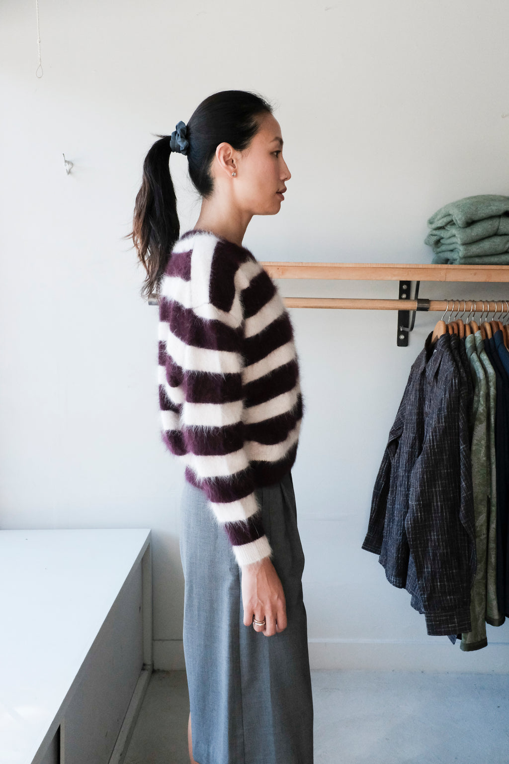 Datus Angora Sweater - Stripes