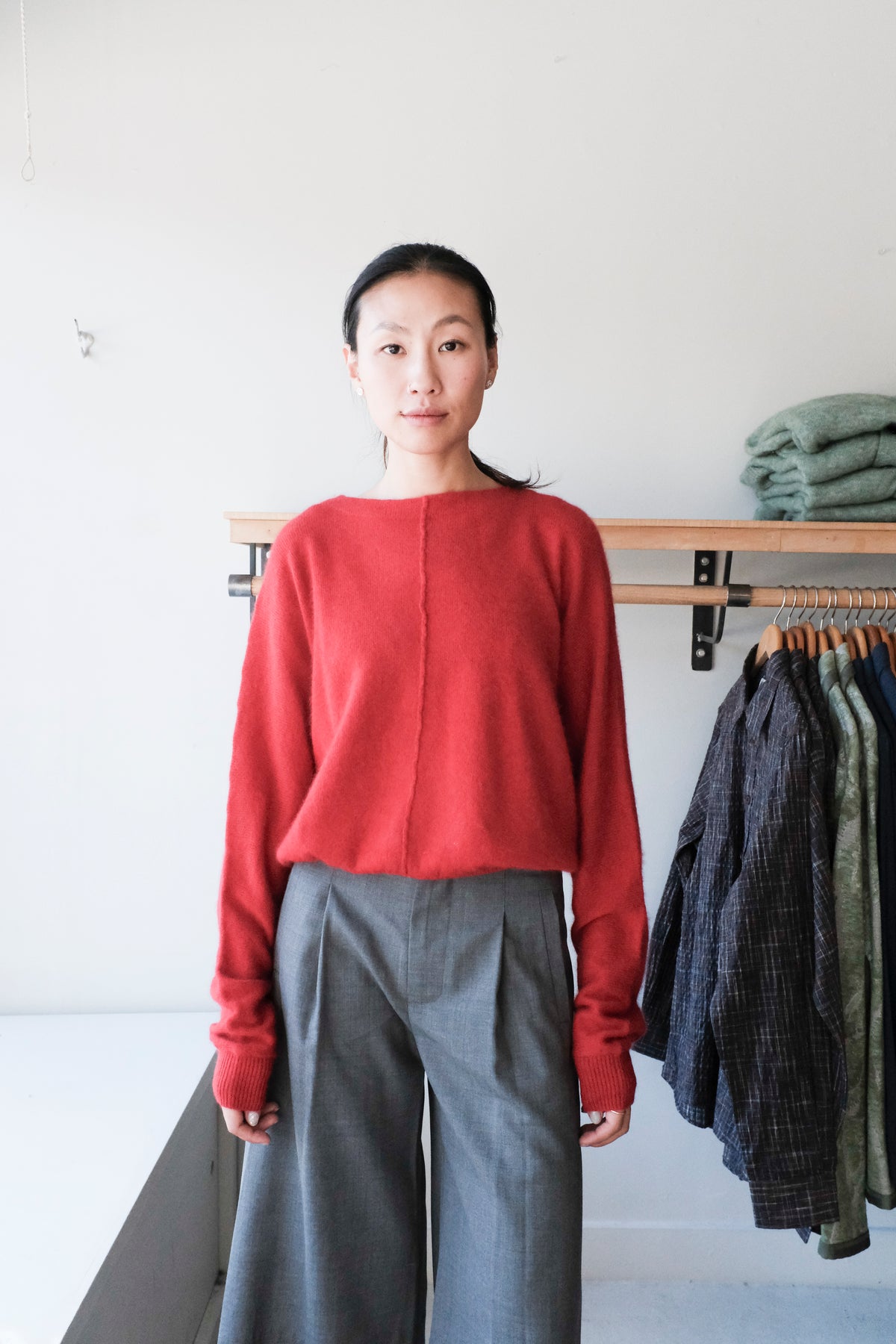 Derny Classic Sweater - Ecarlate