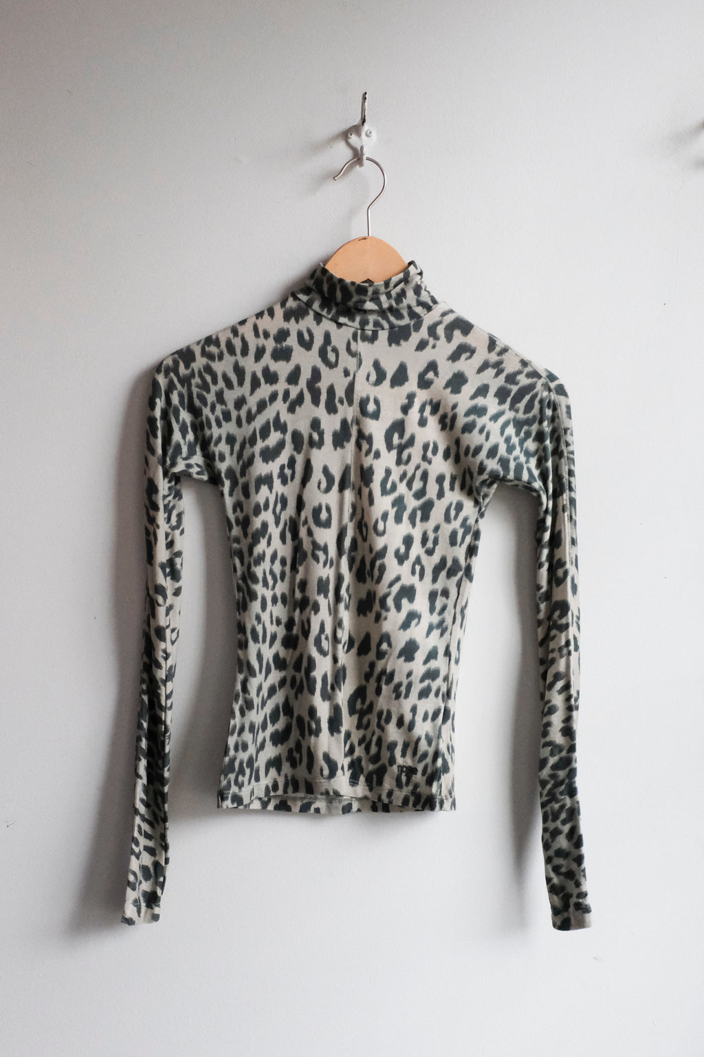 Flawy Turtleneck T-Shirt - Leopard