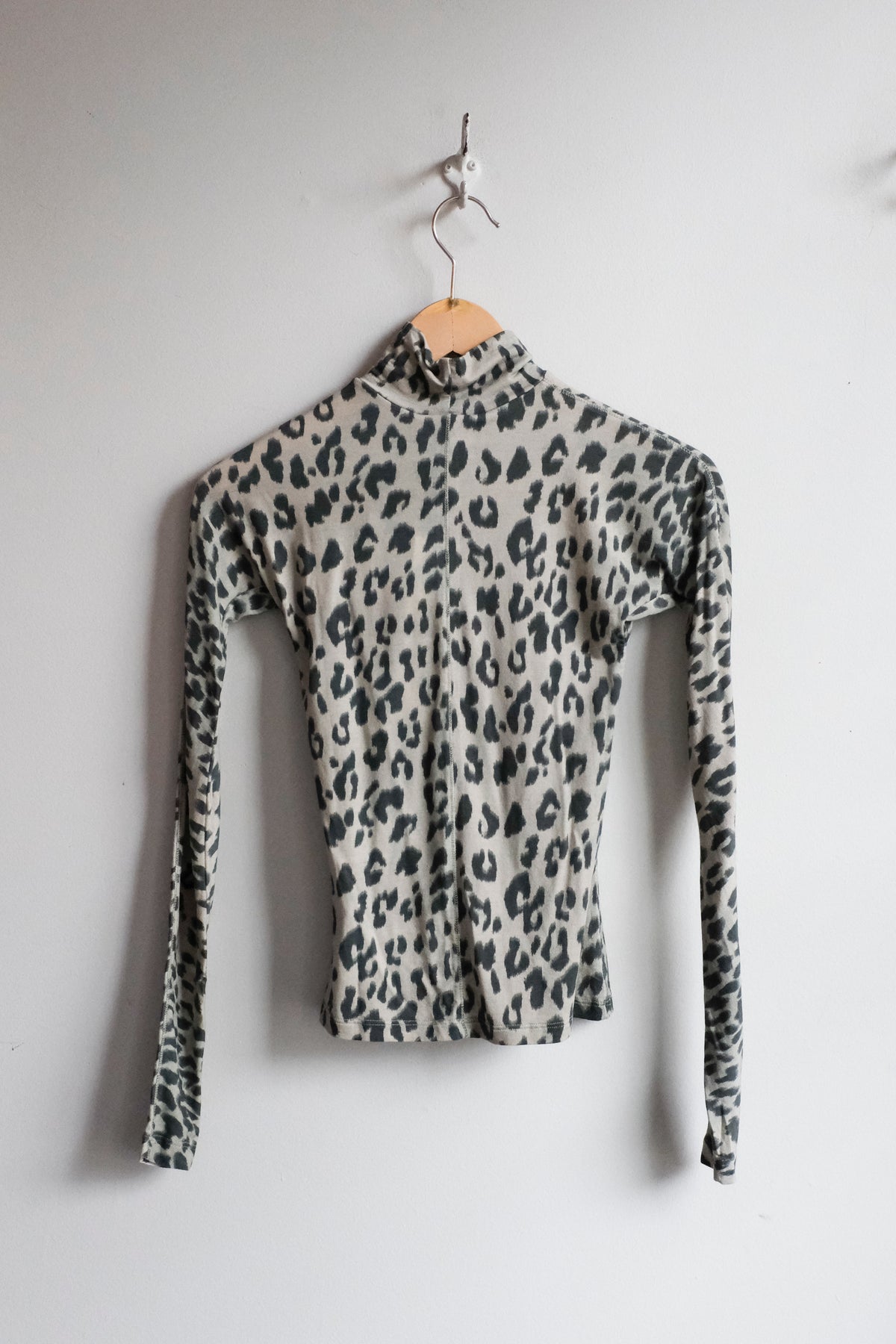 Flawy Turtleneck T-Shirt - Leopard