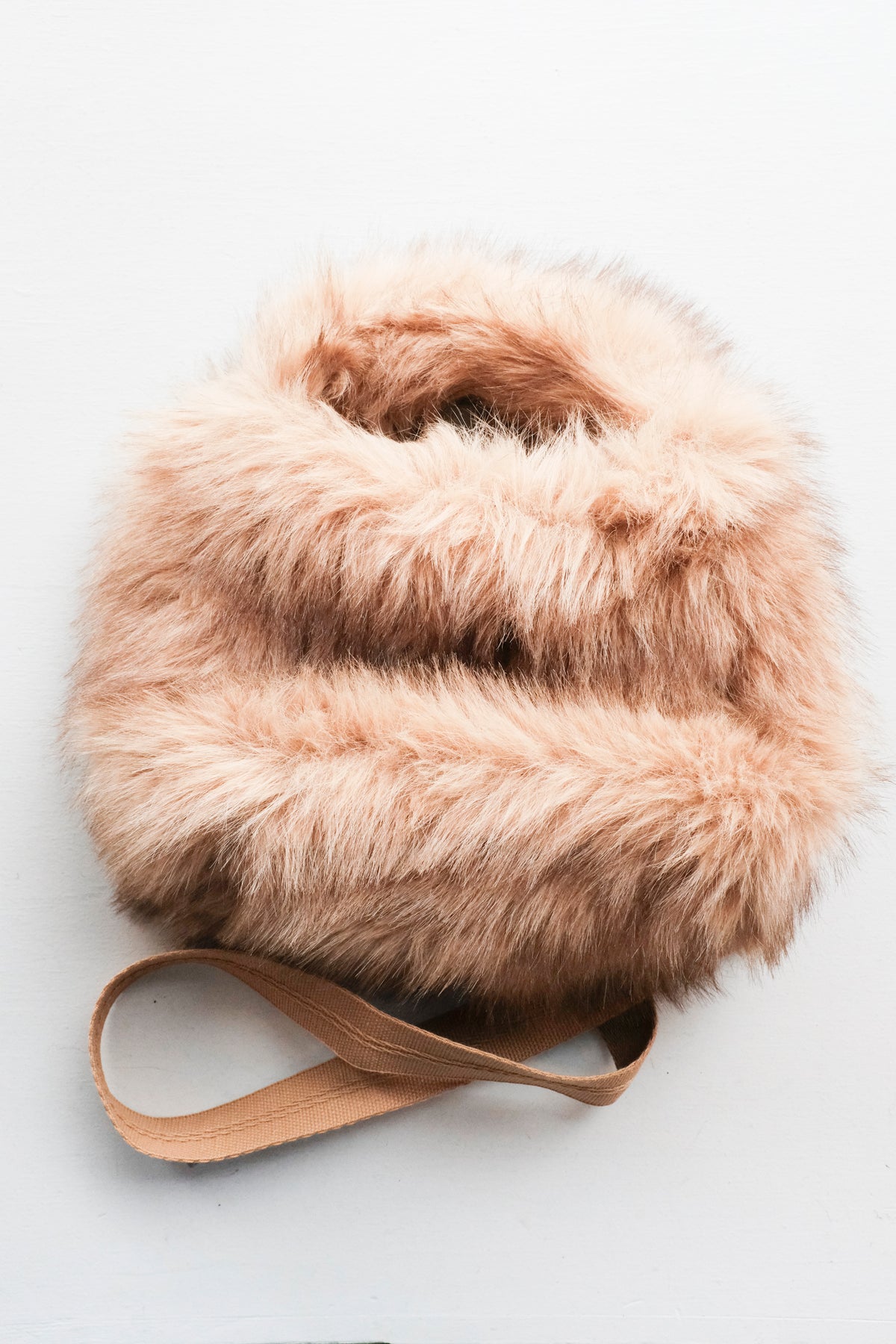 Hochet Faux-Fur Handbag - Ambre