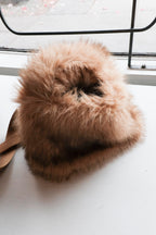Hochet Faux-Fur Handbag - Ambre