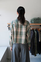 Jonnie Cropped Shirt - Checked