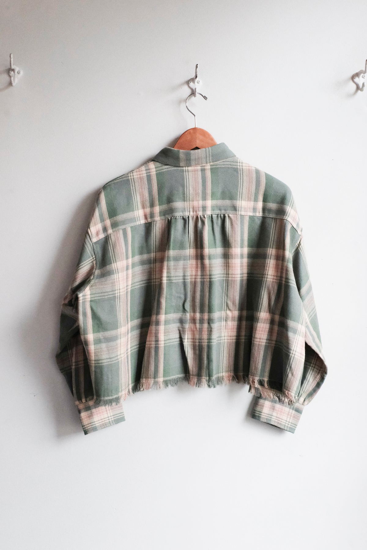 Jonnie Cropped Shirt - Checked