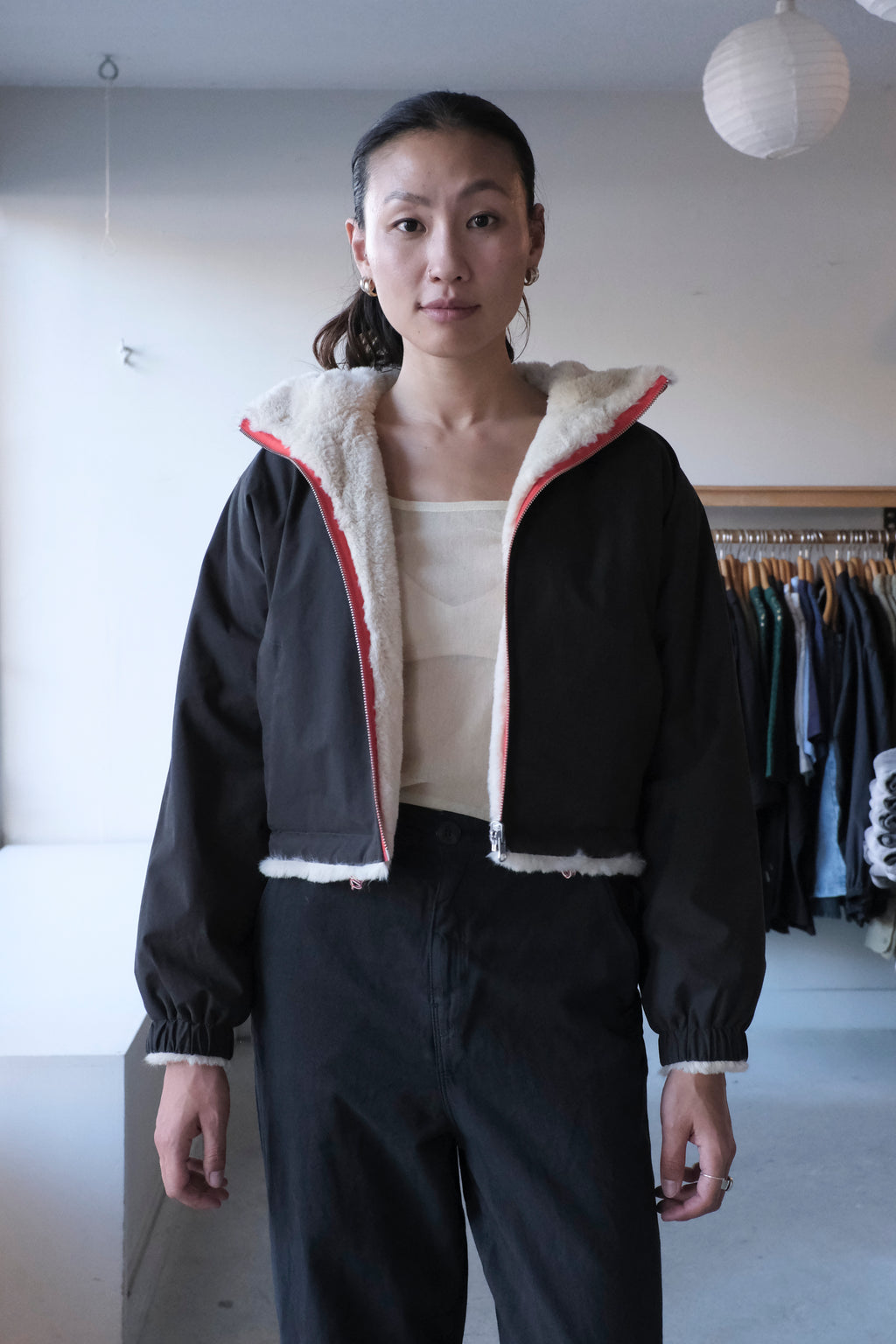 Bellerose - Loud Reversible Hooded Jacket - Pirate - navy side - front