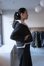 Bellerose - Loud Reversible Hooded Jacket - Pirate - navy side - side
