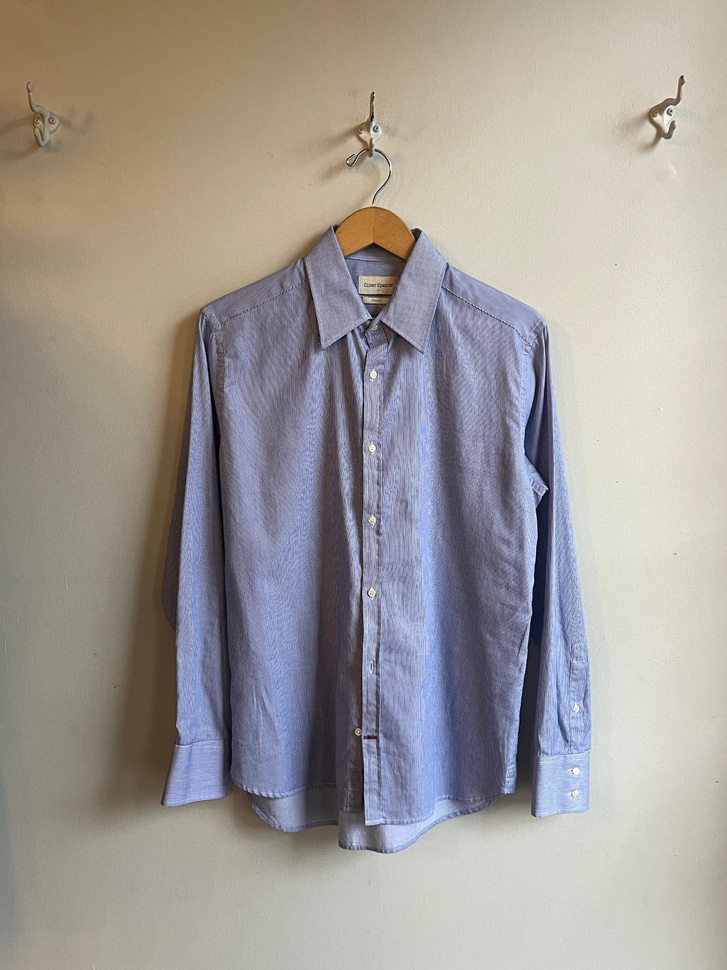 Oliver Spencer - Conduit Classic Shirt - White/Blue (Collins)