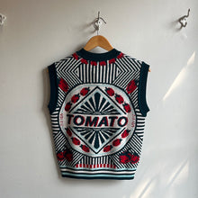 Load image into Gallery viewer, Italian Knit Vest - White Red Tomato Can
