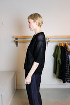 Harvey Merino Wool Polo - Black