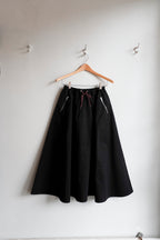 Harlin Relaxed Midi Skirt - Black