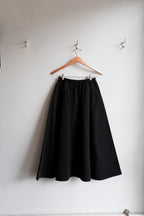 Harlin Relaxed Midi Skirt - Black