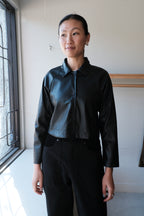 Sculptor Jacket - Black Pleather