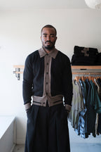 Britten Knitted Cardigan - Black (Colvin)