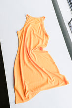 Load image into Gallery viewer, Filippa K - High Neck Tank Dress - Sunset Yellow - flat back
