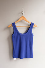 Load image into Gallery viewer, Thinking Mu - Julia Tank Top - Indigo Hemp - front front
