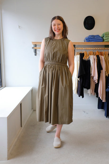YMC - Wednesday Dress - Olive - front