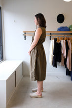 Load image into Gallery viewer, YMC - Wednesday Dress - Olive - side
