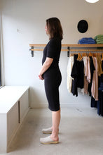 Load image into Gallery viewer, Henrik Vibskov - Sun Reflection Dress - Black Bubbles - side
