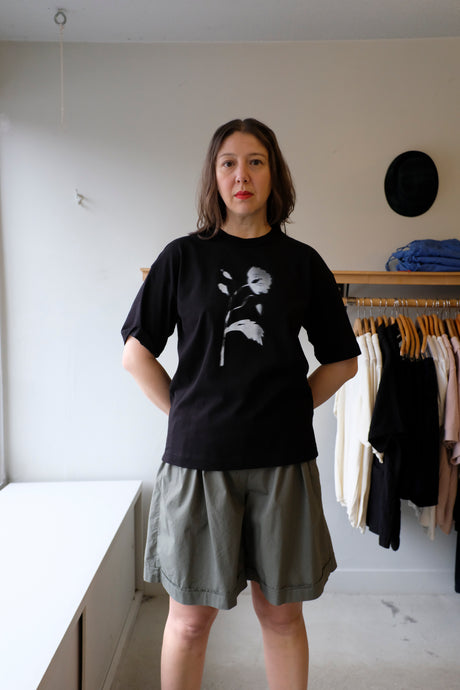 YMC - Triple T-Shirt - Welsh Poppy/Black - front