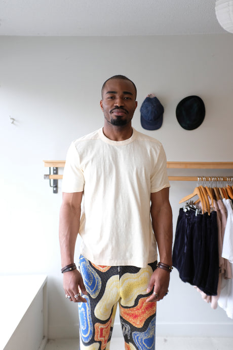 Homecore - Rodger H Tee - Ivory - front
