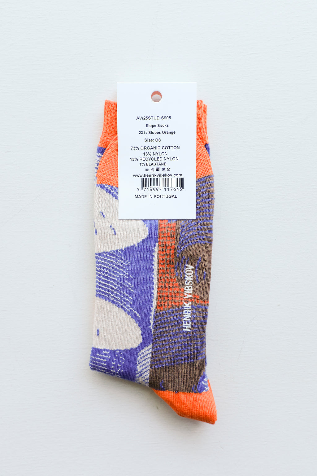 Henrik Vibskov - Slope Socks Homme - Slopes Orange