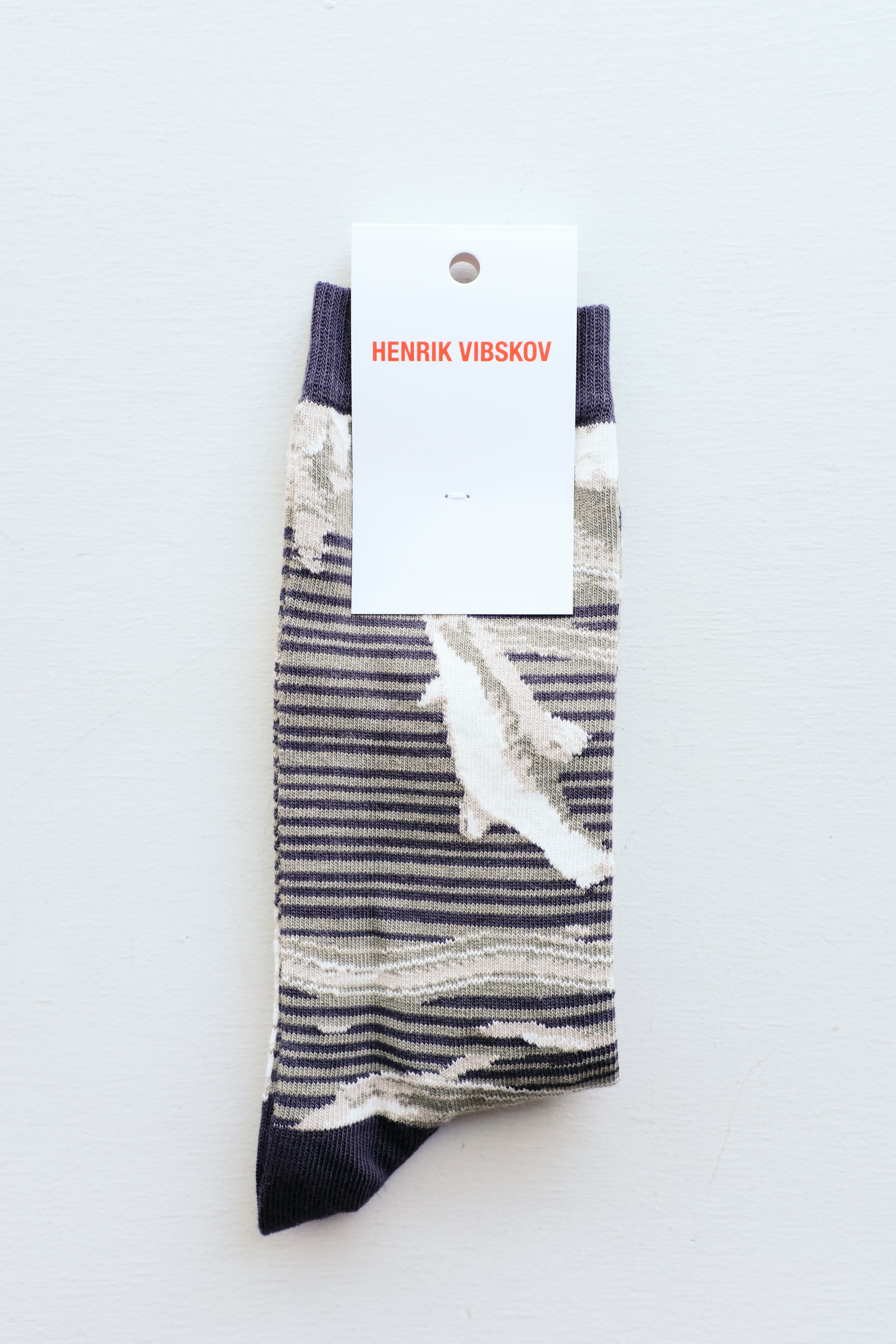 Henrik Vibskov Fishes Socks Homme - Fishes White