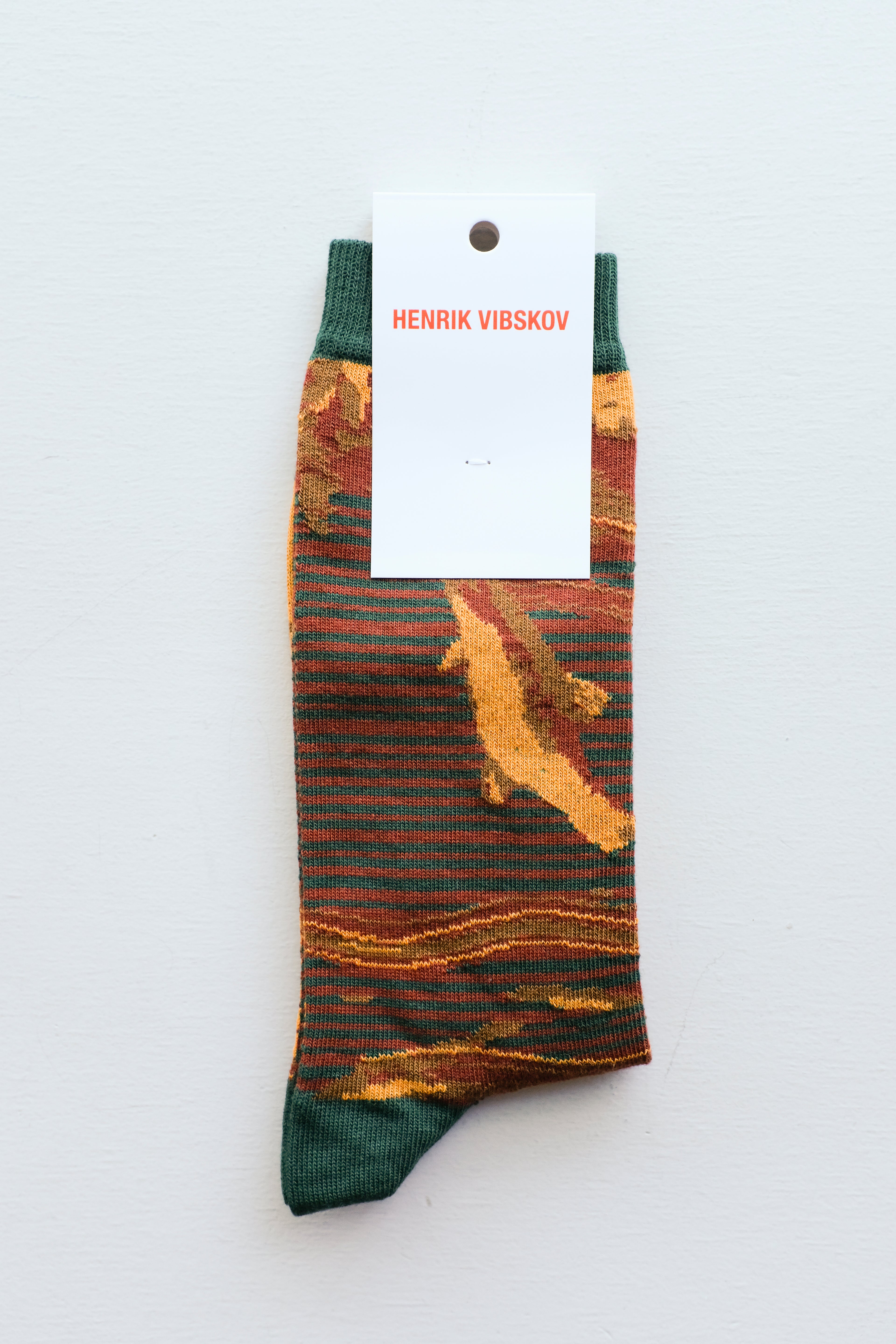 Henrik Vibskov Fishes Socks Homme (41-45) - Fishes Orange