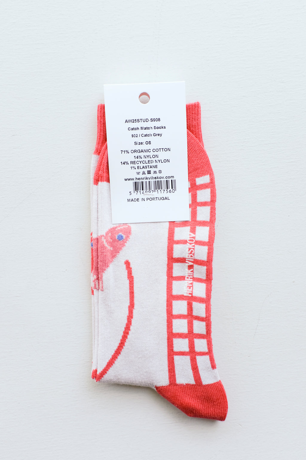 Henrik Vibskov Catch Match Socks Homme (41-45) - Catch Grey