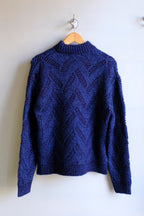 Henrik Vibskov - Flat Knitted Sweater - Flat Navy - flat back